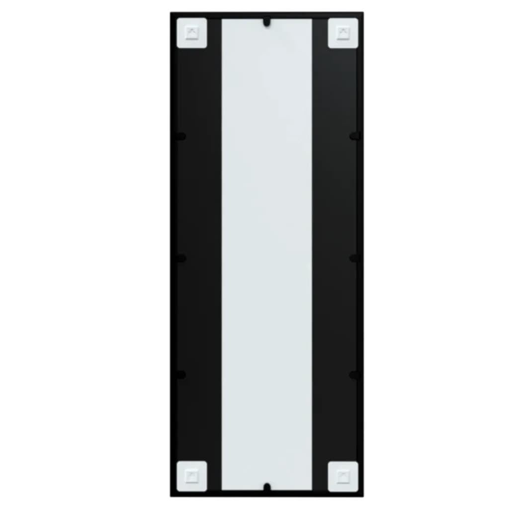 Vidaxl Lustro Ścienne, Czarne, 100 X 40 Cm, Metal
