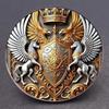 Ideal Gift Choice Double Headed Hawks Gothic Pin for Personal Style Enhancement Stainless Steel Construction Badge Pin