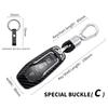 KIGQ3 New Carbon Fibre Car Key Cover Case For Ford Fusion Mondeo Mustang F-150 Explorer Edge 2015 2016 2017 2018 Car Accessories