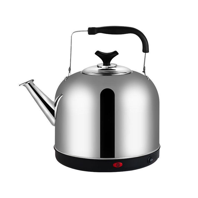 Elektrischer Wasserkocher aus Edelstahl mit großem Fassungsvermögen, automatischer Abschaltung und Pfeife