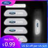 Car Sticker 4Pcs Car Door Sticker Safety Warning Reflective Mark For Ford S MAX Ranger Focus Fiesta Mondeo Kuga Mustang Escort K