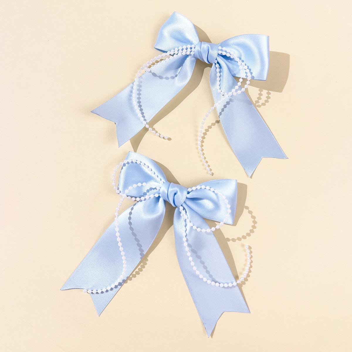 

Spring and summer bow hair clip, sweet and cute girl, double ponytail princess hair clip, versatile hair accessory