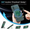 Für POCO F5 F5 Pro Schafsleder Schwenkhalterung Magnetische Weiche Kante Anti-Sturz Anti-Fingerabdruck Handyhülle