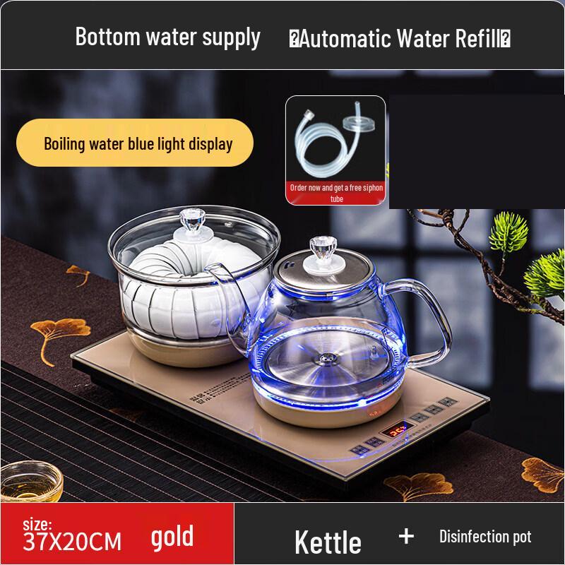 Smart Automatic Glass Electric Tea Kettle with Bottom Water Supply