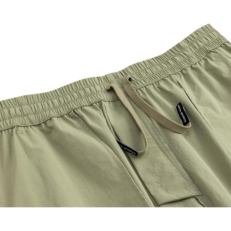 Li-Ning Σειρά Ομαδικής Αγοράς Ίσιο Πόδι Λογότυπο Δέσιμο με Κορδόνια Casual Πλεκτό Αθλητικό Παντελόνι Γυναικείο Κάτω Μέρος Μαύρο AKYU456-1