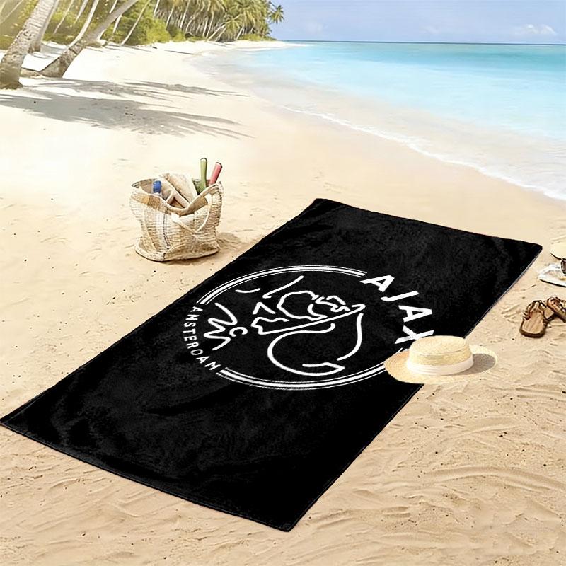 Asciugamano da Spiaggia Stampa Ajax Amsterdam, Asciugamano Grande Morbido Asciugatura Rapida per Spiaggia Campeggio Nuoto