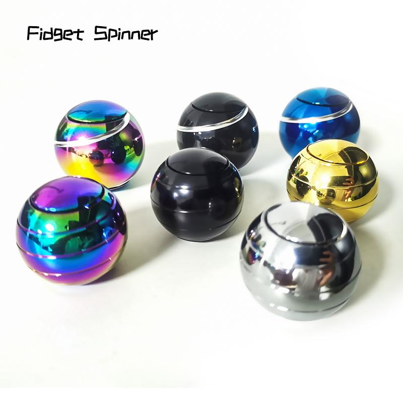 EDC Metal Toys for Stress Relief Wonderful Devices for Adults to Reduce Stress Rotating Desktop Toys Metal Fingertip Gyroscope T