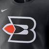 Nike Hardwood Classics Performance Logo Print Crew Neck Short Sleeve T-Shirt Men Tops Black AT2442-010
