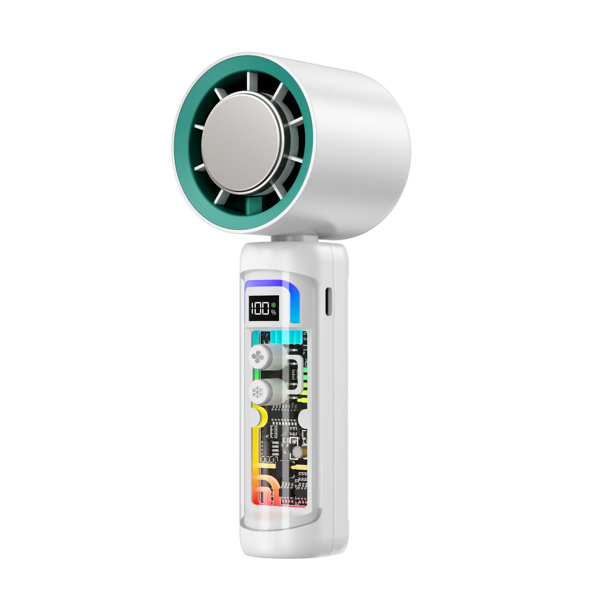Portable Smart Handheld Semiconductor Cooling Fan with Digital Display X51 Mini Fan