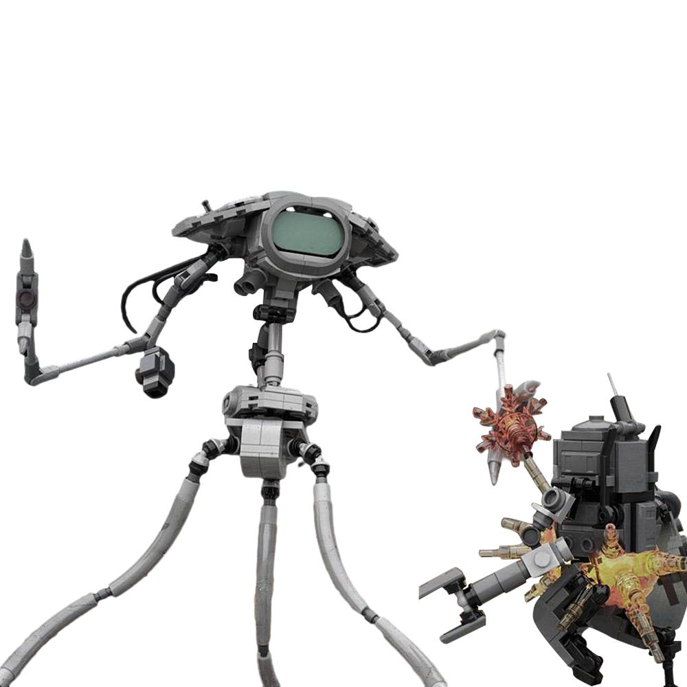 MOC-157354 Science Fiction Wojna Światów Marsjańska Maszyna Bojowa Klocki Obcy Robot Klocki Zabawki Prezenty Urodzinowe
