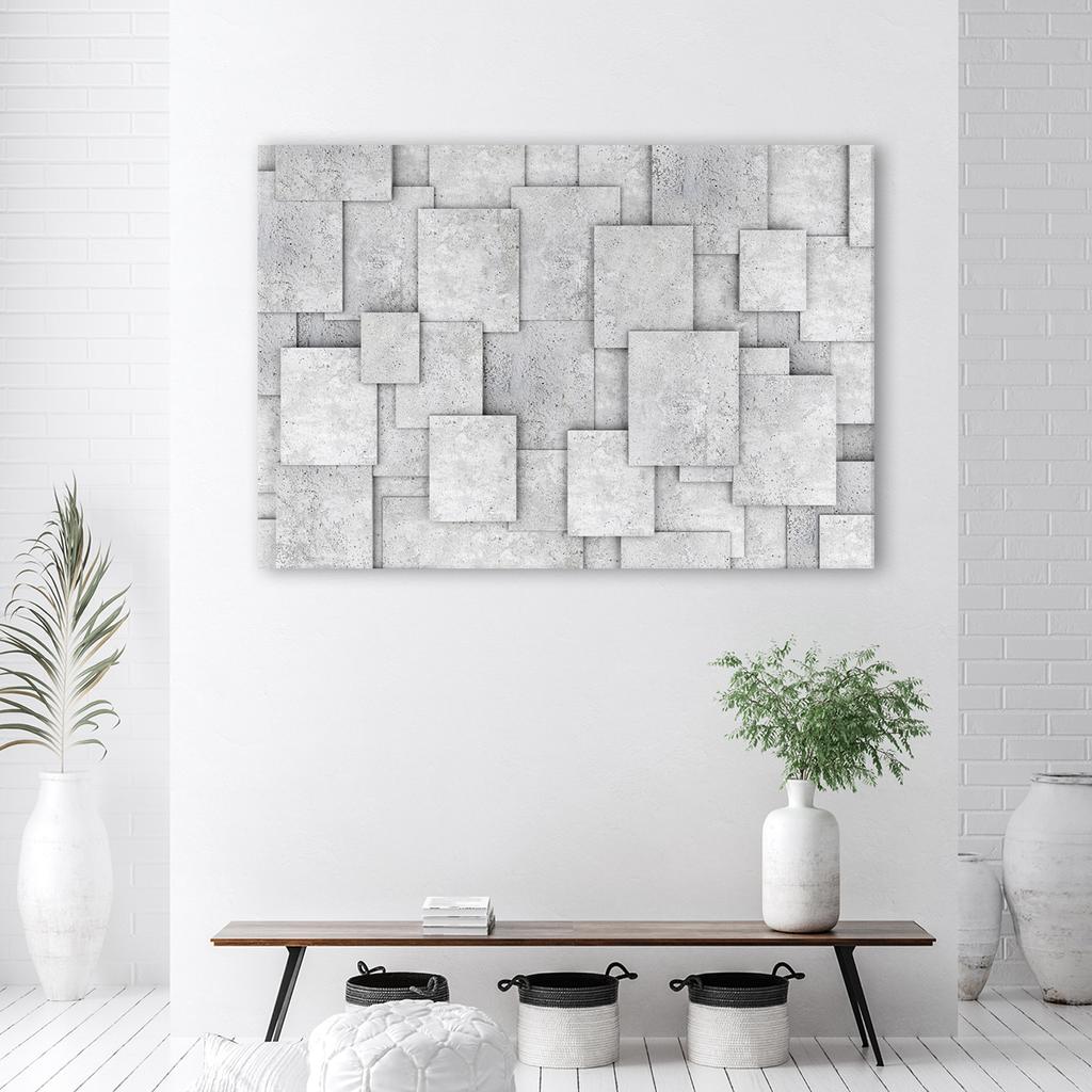 Canvas Print Geometric Concrete Abstraction