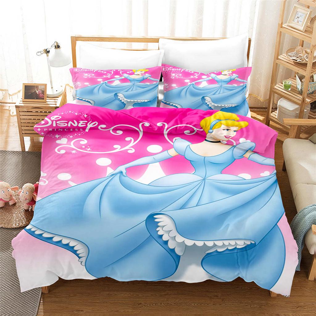 Comforter Bedding Comforter Sets Double King Size 3D Children'S Bedding Set 3-Piece 1 Princess
