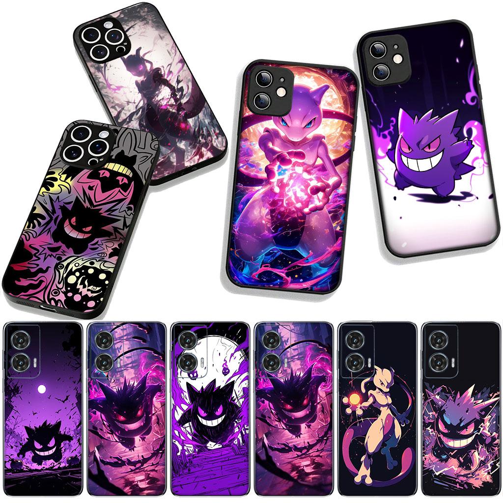 P-Pikachus GO P-Pokemons Gengar Phone Cover for Apple iPhone 16 15 14 Plus 13 12 Mini 17 Pro Max + ProMax 16E Air Case