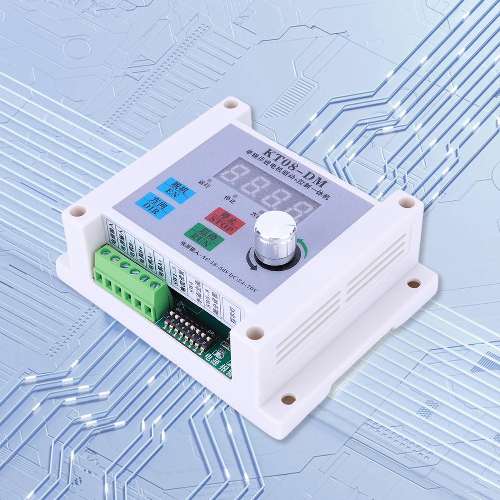 KTO8-DM Pulse Generator Stepper Motor Driver Controller Stepless Speed Single-axis Stepper Motor Controller DC 24-70V/AC 18-50V