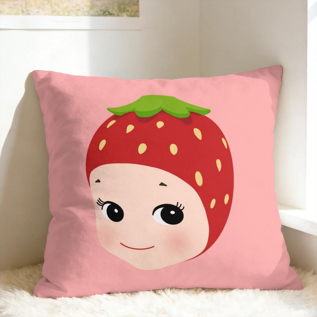 Cute S-Sonny Fruits A-Angles Pillow Case Comfy Pillow Cover Cute Funny Pillowcases For Wedding Party Home Decor