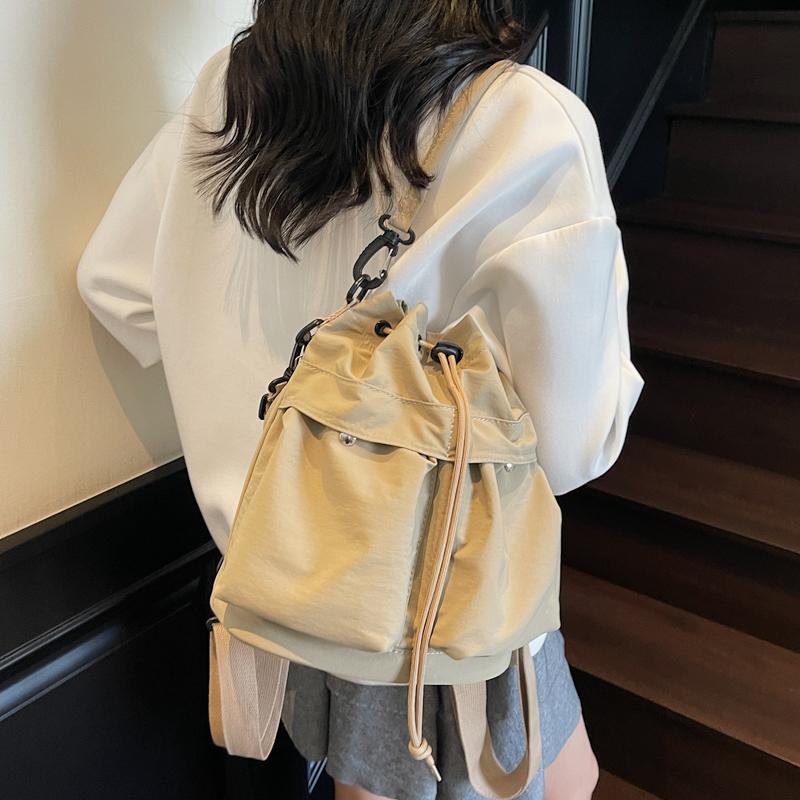 Wielofunkcyjna torba na ramię o dużej pojemności damski plecak ze ściągaczem wielokieszeniowa torba crossbody