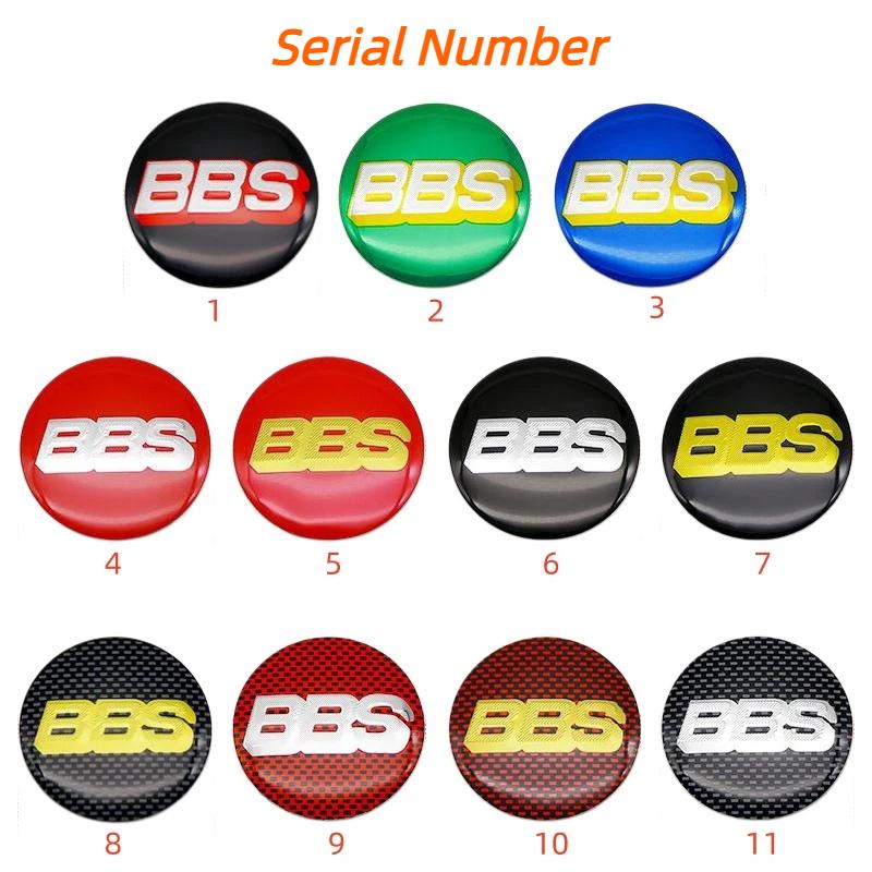 4pcs 56/60/65/70mm BBS Modified Badge Car Wheel Center Hub Caps Stickers Accessories