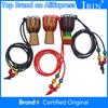 IRIN Handmade Dejembe African Drum Necklace Jewelry Percussion Instrument Accessories Wood Color with Black Wire