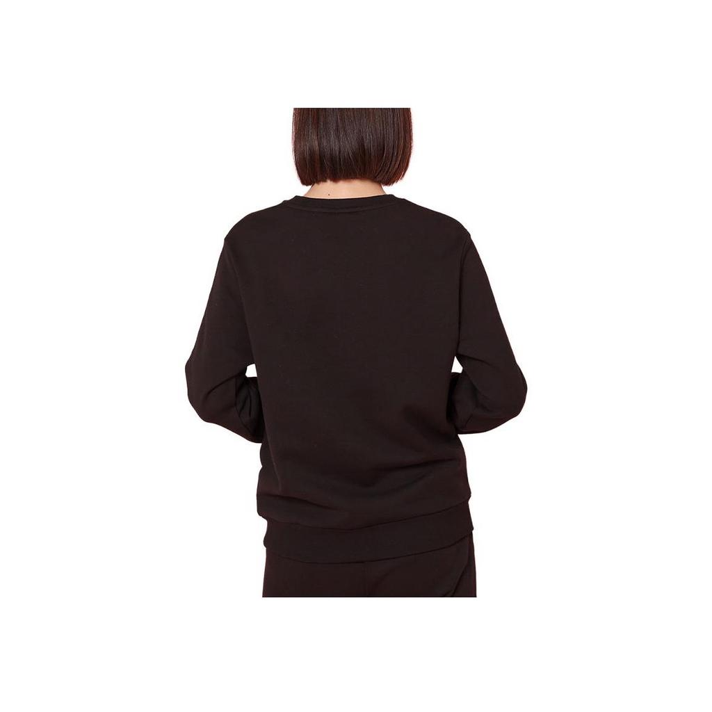 Puma Letter Logo Printed Round Neck Long Sleeve Sweatshirt Unisex sweatshirt Black 535045-01