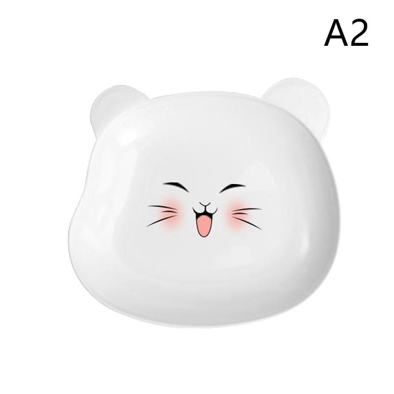 Little Bear Dinner Plate Cartoon Shape Bear Spit Bone Dish Desktop Trash Tray Snack Food Residue Fruit Plate Kitchen Tableware