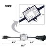 1Pc Trailer Light Converter American 4-Way Flat Plug to 7‑Pin European Round Plug Connector Stop/Brake Signal Separating