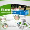 15W 300 Gallon Svømmebasseng Filtreringspumpe Dedikert Bassengbehandlingsutstyr Svømmebasseng Rengjørings- og Filtreringspumpe