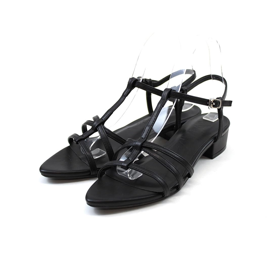 

Вивиан Остроносые Балетки Сандалии на Низком Каблуке V30600SM Черные LL Женские Т-образный Ремешок (25,0) чёрный