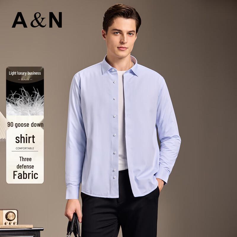 Antonio Men s Goose Down 3-Proof Winter Shirt 41