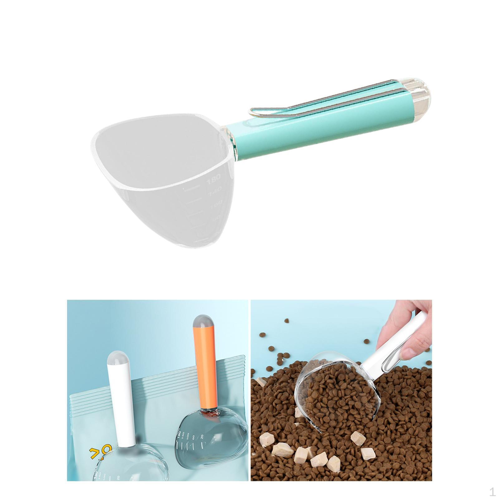 

Совок для корма для собак и кошек, мерная ложка, инструменты, аксессуары, многоцелевой стакан зелёный