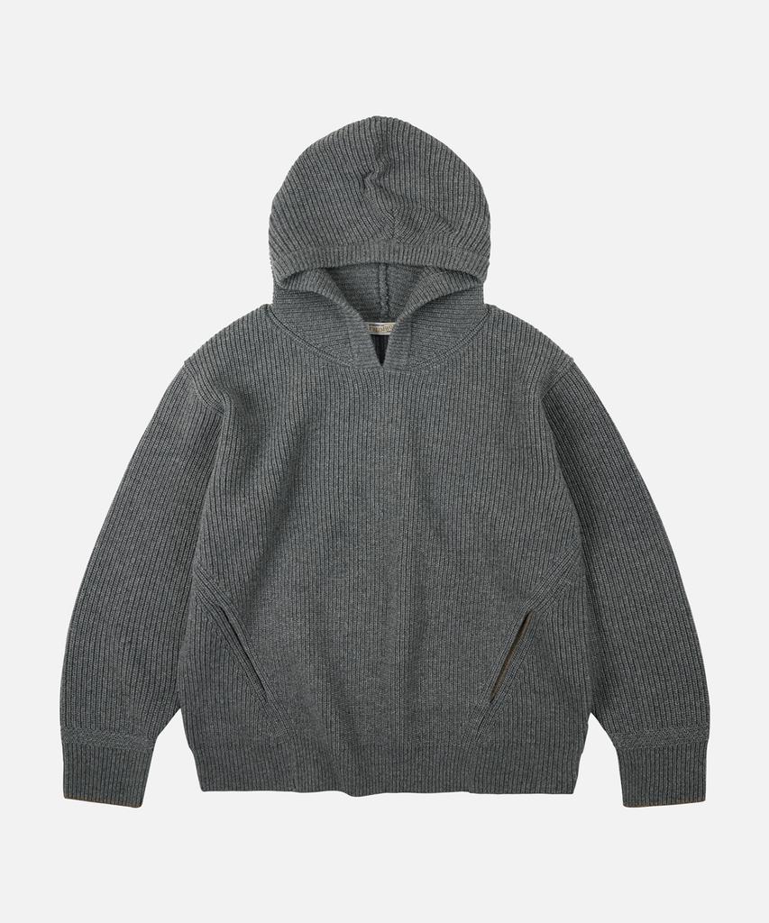 FRIZMWORKS Kangaroo Knit Pullover Hoody _ Gray