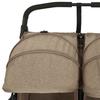 Twin Stroller Taupe Steel