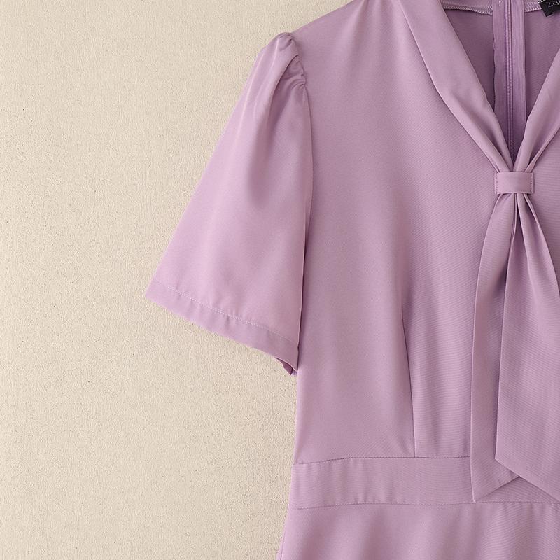 ZANZEA Women Elegant Casual V-Neck Summer Short Sleeve Dress