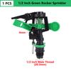 1/2"3/4" Inch Male Thread Rocker Sprinklers 360 Angle Rotating Sprinkler Agriculture Lawn Watering Garden Irrigation Device 1Pc