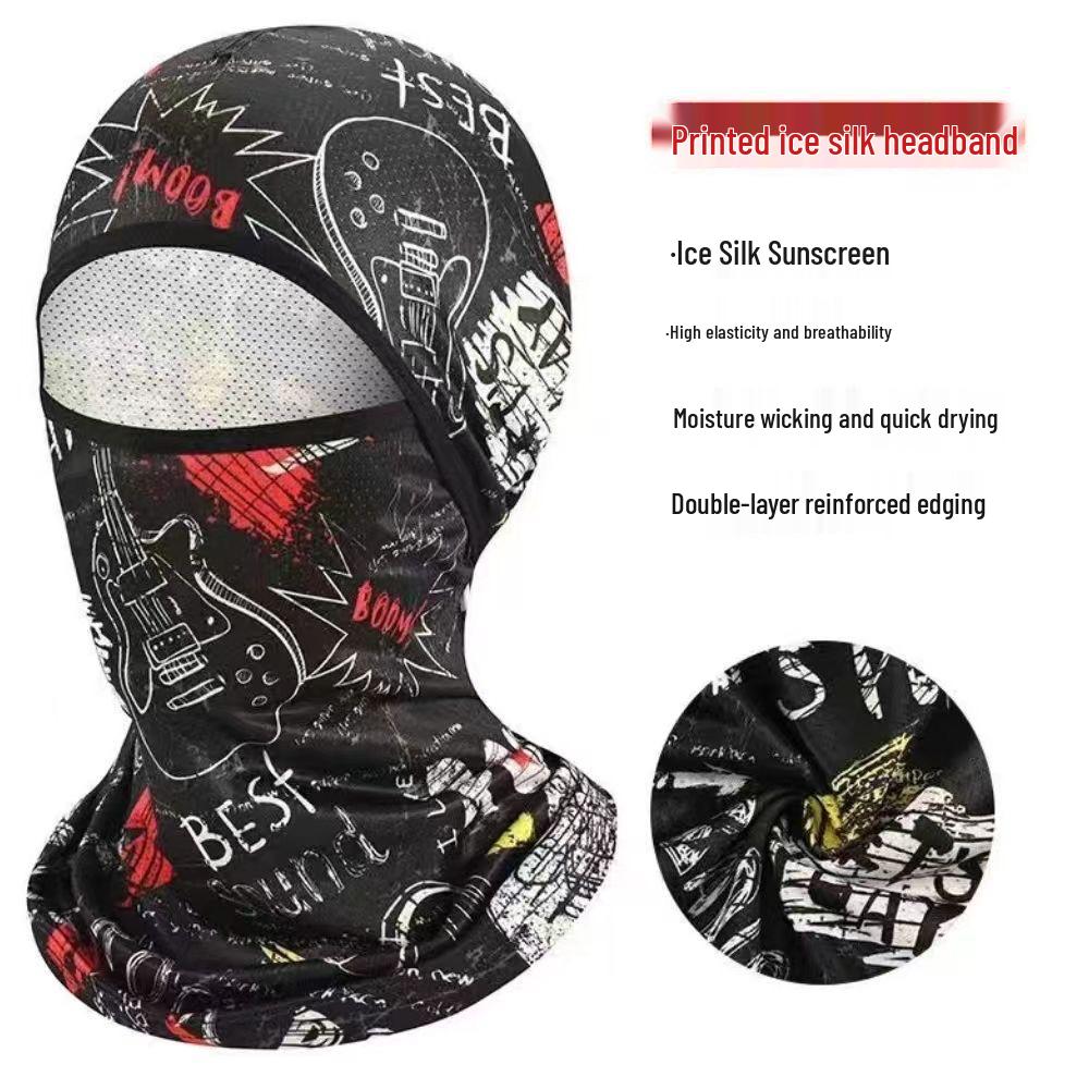 Ice Silk Anti-UV Cycling Face Mask: Summer Sunshade for Men & Women
