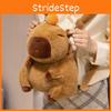 Child Plush Capybara Backpack With Adjustable Straps Leisure Outdoor Bag Storage