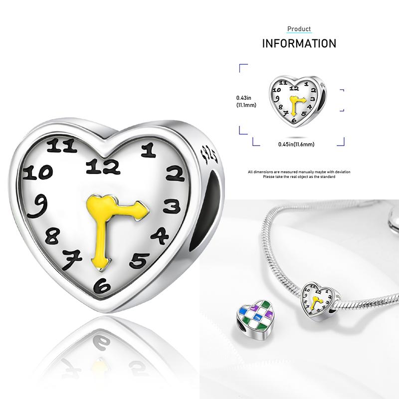 Zircon Heart Clip Charms Flower Clover Charm Copper Sea Turtle Beads Fit Diy Original Bracelet Jewelry