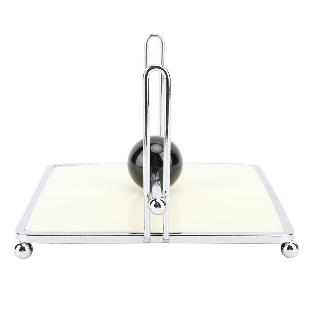 Serviettenhalter für Tisch Quadratischer Servietten-Spender mit zentraler Kugelstange für Küche Restaurant Bauernhaus Außen Abendessen