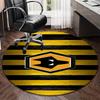 1PC round rug Powerful Symbol Design Printed Round Area Rug ,Rug For Home Office, Round Chair Rug, Decorative Carpet Fan gifts Christmas gift