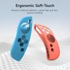 EASYSMX A02 For Nintendo Switch 2 Game Console Transparent Protective Case with Silicone Joy-Con Grip Handle Cover Set