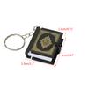 Mini Holy Bible Keychain Paper Book Pendant Key Chain Religious Christian Keyrings Holder Car Key Chains Fashion Jewelry