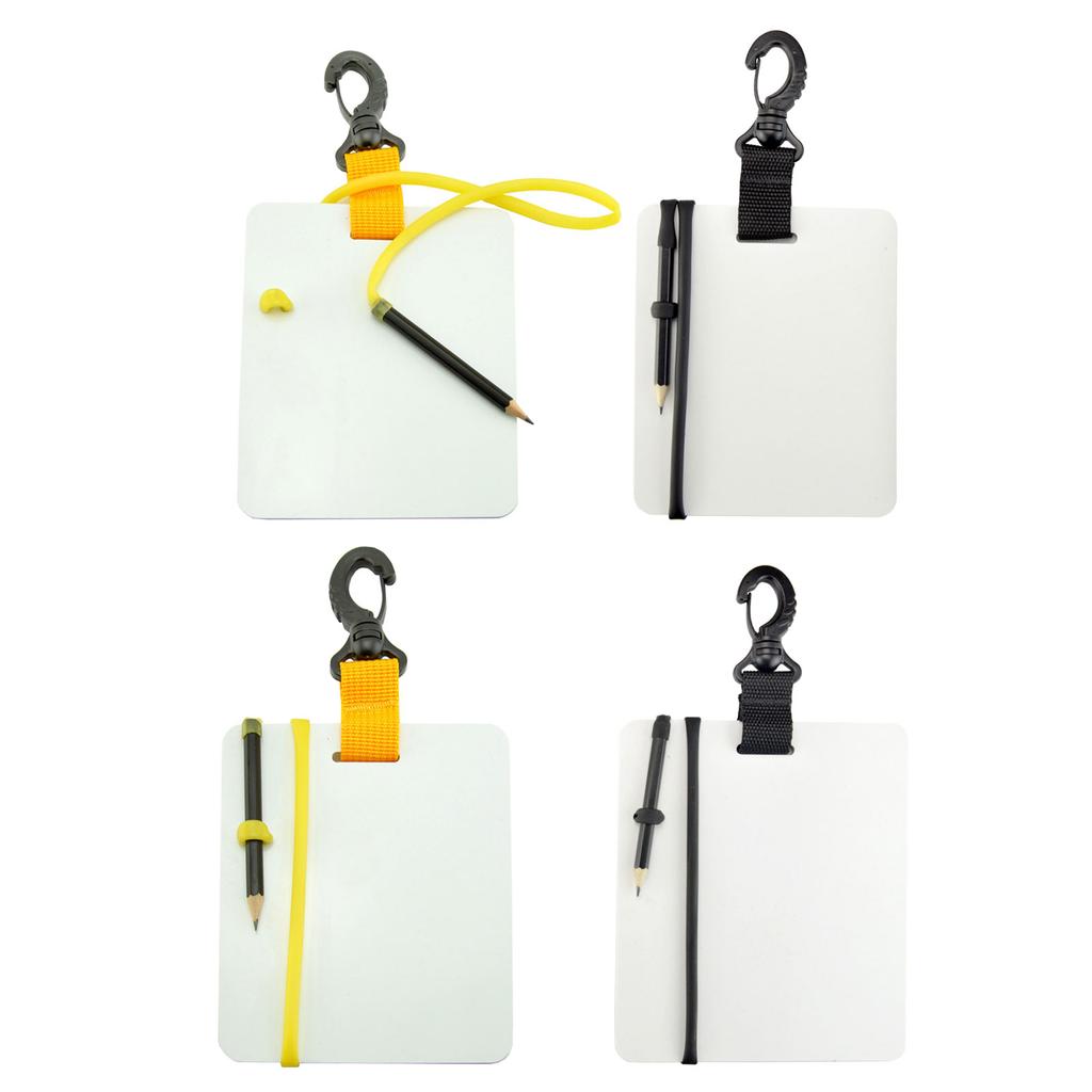 Underwater Writing Plate Board Diving Wordpad with Pencil and Quick Release Buckles Underwater Wordpad Easy To Use
