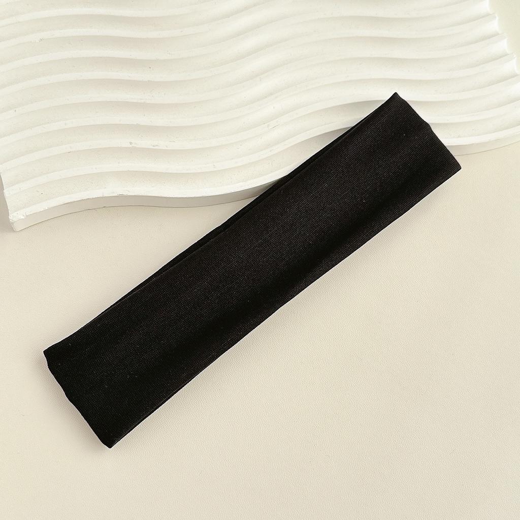 1Pc Unisex Solid Color Sweat-Absorbent, Soft, Breathable Simple Hair Tie Suitable for Fitness, Running, Yoga, High Elasticity Sports Headband