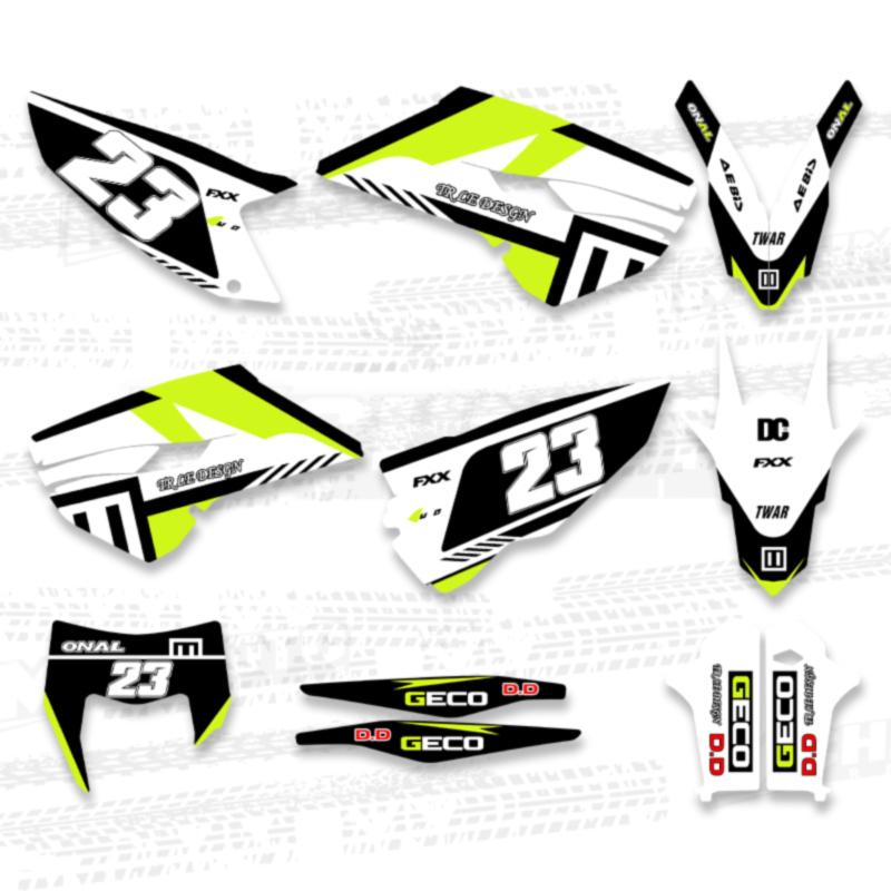 MCHMFG Motorcycle  Graphic Decal Sticker Kits for Husqvarna TE FE 125 250 350 450 TE250 2014 2015 2016 TC FC 2014 2015