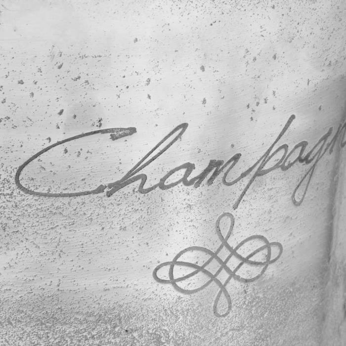 Champagne Bucket - VIDAXL - Solid Aluminum - Silver - 39x29x71 Cm - Stag Handles