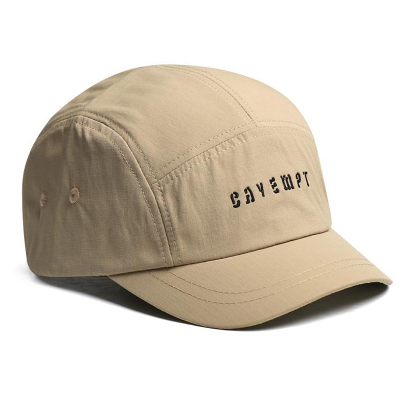 Lightweight Quick-Dry Korean Baseball Cap for Men Vintage-Inspired Adjustable Buckle Closure Knit Fabric Sun Protection Breathab