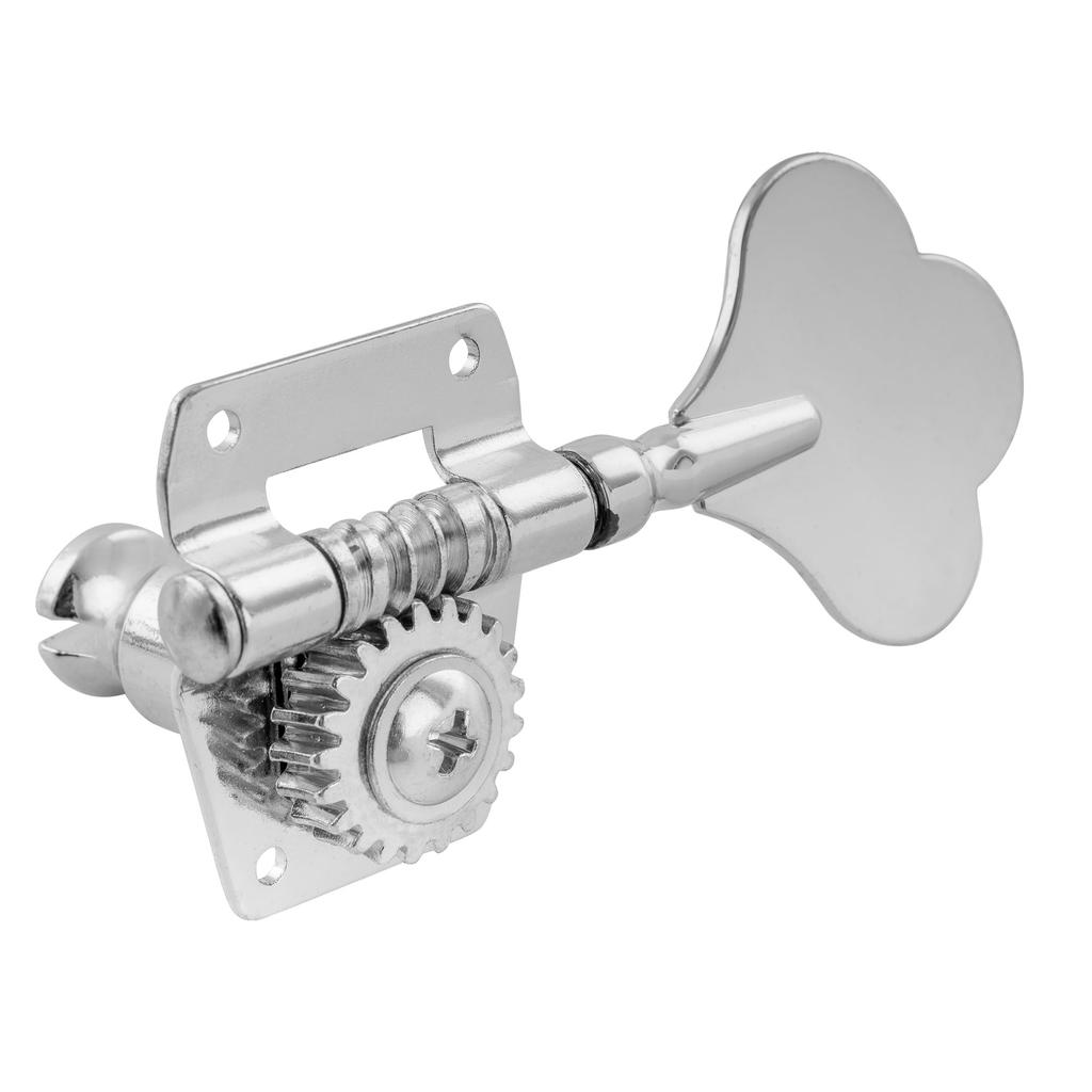 Musiclily Pro 4-String Bass Tuners for 4-String Electric Bass, Chrome