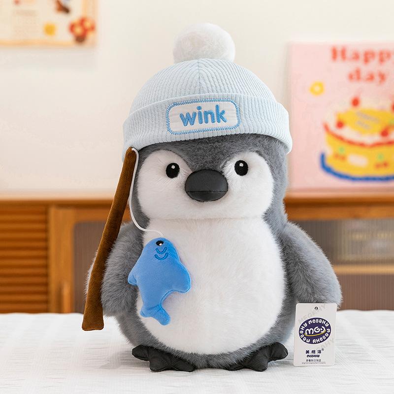 

Chef Chubby Penguin Plush Toy Children s Birthday Gift Painter Activity Gift Fishing Doll Catch Machine 23cm【0.15kg】