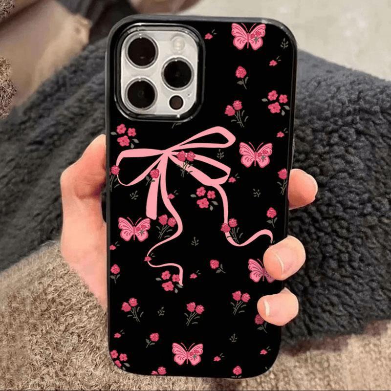 Pink Bow-shaped Soft Case for Apple IPhone 17 Pro Max, A Niche Phone Case for IPhone 16, 14, and 13