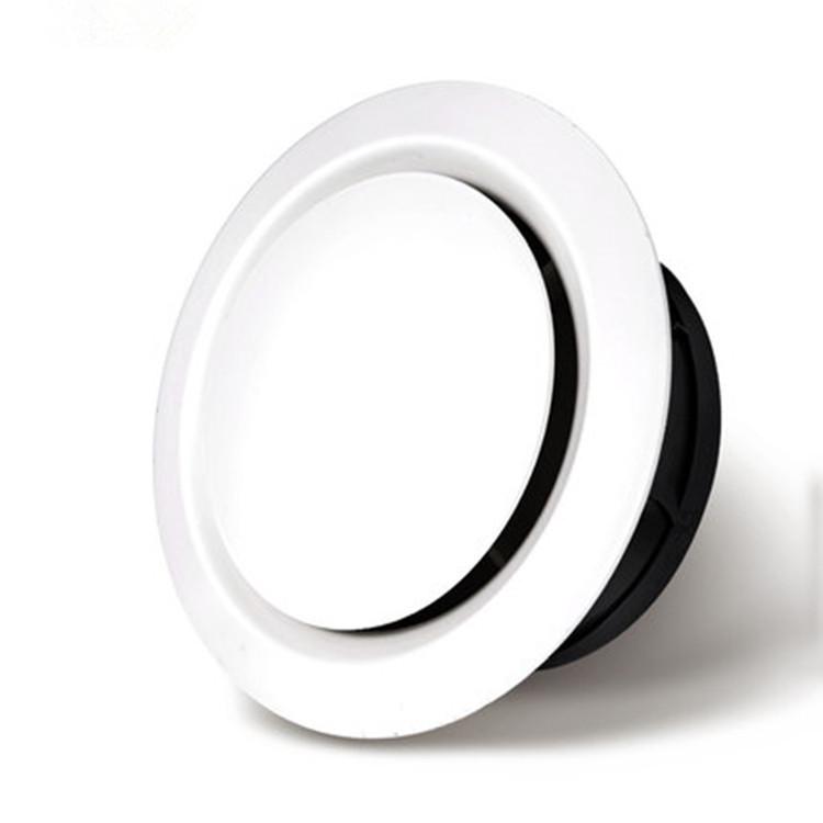 

ABS Indoor Fresh Air Inlet Vent - Round Plastic Louver for Central AC Systems