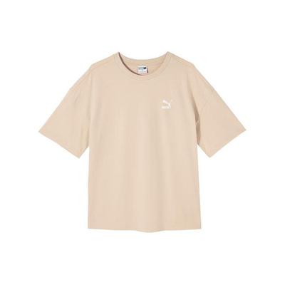 Loose Fit Breathable Crew Neck T-Shirt Men Tops Oatmeal 621981-88